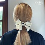 【Gulicc】古莉可 髮圈 韓版小香風 珍珠蝴蝶結馬尾髮圈, , large