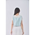 (L) air space lady小香風藍色上衣二手衣, , large