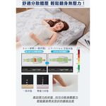 【日本旭川】AIRFit氧活力親膚緹花透氣2.2cm空氣床墊 伊正推薦 舒適支撐 可水洗 6D透氣循環 高回彈, , large