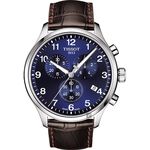 TISSOT天梭 韻馳系列 Chrono XL計時手錶-藍x咖啡/45mm  T1166171604700, , large