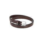 COACH 經典銀色指針釦寬1.8cm 皮帶(楓葉棕) S, , large