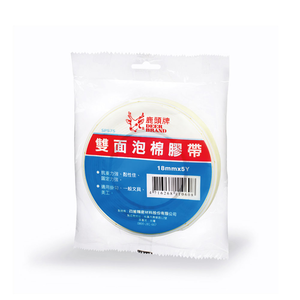 【四維】鹿頭牌 雙面泡棉膠帶 18mm X 5Y 16捲/盒 SPS7S
