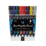 【Pentel 飛龍】蝴蝶毛筆 8色入 /組 GFH-D8ST -, , large