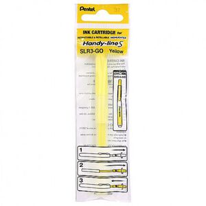 飛龍Pentel SLR3自動螢光筆替芯-SXNS15的替芯(多色)橘