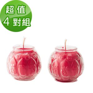 金發財金紙 普渡專用-立體蓮花蠟燭-4對組(金紙 -普渡超渡法會必用)