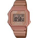 CASIO 卡西歐 復古文青大數字電子錶-玫瑰金 B650WC-5ADF, , large