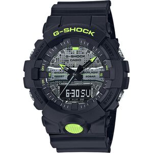 CASIO 卡西歐  G-SHOCK 點陣迷彩LED雙顯錶(GA-800DC-1A)