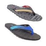 DIADORA迪亞多那 男運動休閒動能排水孔夾腳拖鞋 人字拖 MIT台灣製 吸震 耐磨 止滑 透氣 Q彈 耐走 灰 水藍, , large