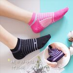 [Kaimei Cotton Industry] 8pairs set, random and excellent, MIT made in Taiwan, antibacterial, deodorant and anti-slip socks, women's size 20-24cm, Kaimei Cotton Industry, , large