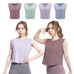 【AREX YOGA】 AS-7424 大碼瑜珈 短版上衣 瑜珈上衣 無袖背心 短版背心 瑜珈棉質背心 棉質背心 短背心, , large