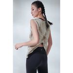 YOGA FLOW Striking Out Split - 寬肩背開衩罩衫 - 佩斯利花紋 Paisley, , large