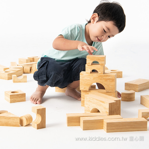 [Yong Quanxin] Weplay body potential development [creative interaction] wood grain building blocks-68 pieces ATG-KC2802-068