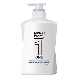 MENS Biore ONE 髮顏體全效潔淨露-淨皂清香480ml