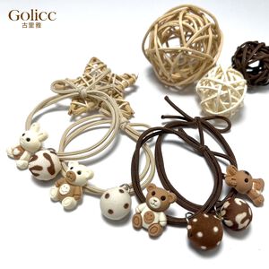 【Gulicc 】古莉可 髮圈 韓國小熊小兔皮筋髮圈(4入)