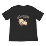 JZ TEE 卡皮巴拉 水豚君-急也沒用 印花短袖T恤, , large