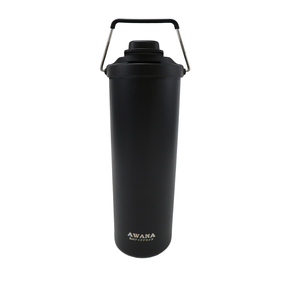 AWANA 304不銹鋼手提雙口極限瓶800ml-深邃黑-1支