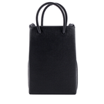 BALENCIAGA Logo購物手機袋/黑色, , large