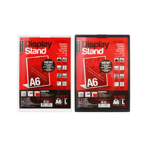 A6 L-Shaped Display Stand &ndash; Black