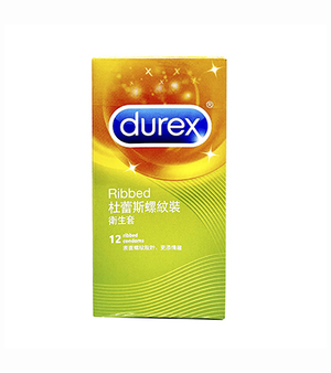 【杜蕾斯Durex】螺紋裝衛生套12入/盒 保險套