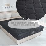 台灣製【藤原傢俬★捲包床】極致黑防螨抗菌乳膠獨立筒捲包床-偏硬, , large