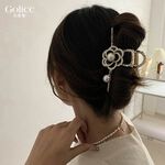 【Gulicc】古莉可 髮夾 山茶花小香風髮夾 抓夾, , large