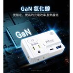 aibo GaN氮化鎵 高溫斷電智慧 1開2插 PD25W快充 USB壁插【現貨】平壓式 雙插座 雙快充 新安規, , large