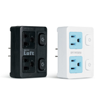 [RONEVER] 節電2開2插分接器 ZPR-056 黑, , large