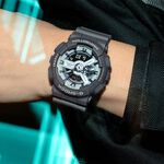 CASIO 卡西歐 G-SHOCK 綠光系列雙顯運動手錶 GA-110HD-8A, , large