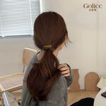【Gulicc 】古莉可 髮圈 韓版金屬長方花朵髮圈, , large