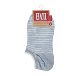 BVD舒適條紋女踝襪, , large