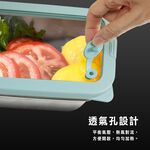 [American MotherGoose] Microwaveable sealed 316 stainless steel fresh-keeping box 750ml 5 sets , , large