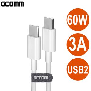 GCOMM Type-C to Type-C 60W 4.8A 快充TPE數據線