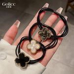 【Gulicc】古莉可 髮圈 法式 復古氣質四葉草髮圈, , large