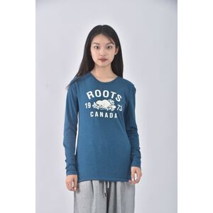 (S) roots藍色長袖上衣二手衣