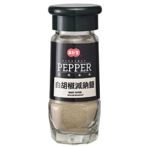 WHITE PEPPER WITH LOW SODIUM SALT