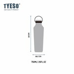 【H&R安室家】TYESO泰碩  304不鏽鋼超保冷保溫瓶750ml(H33), , large