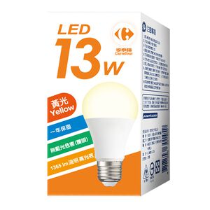 家福LED燈泡13W-黃光