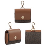Michael Kors 金字塗層帆布附小袋三合一斜背包/咖啡色, , large