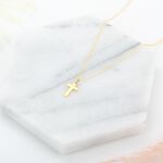 【Angel & Me】祝福 十字架 s925 純銀 厚鍍24k純金項鍊 生日禮物, , large