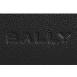 BALLY Mythos 紅白條紋再生牛皮對開8卡短夾/黑色, , large