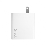 【amuok】45W GaN氮化鎵充電器USB+Type-C 送 卓效 USB to Type-C快速充電線(120公分) 兩色可選, , large