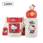【BEDDYBEAR】Bear Star Dual-Drink Children's Thermos Cup with Straw and Direct Drinking Lid, Cute and Portable, 600ml, , large