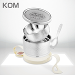 【KOM】角落小夥伴 ECO易扣防漏雙層隔熱304不鏽鋼便當盒(飯碗/湯碗/菜盤), , large