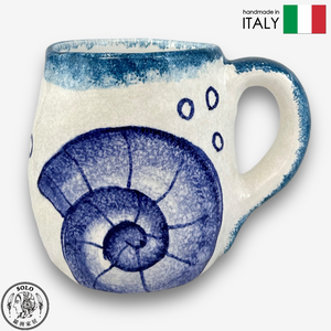 【SOLO Vintage】Modigliani Italian Pottery 550ml Mug Water Cup Coffee Cup Mediterranean Series Handmade Made in Italy
