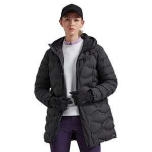 【TECTOP 探拓戶外】12145310女款長版無縫連帽羽絨外套～時尚長版連帽設計、無縫防風、防潑水、白鴨絨