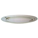 Japanese 10 Inch Oval Plate, , large