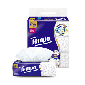 [箱購]Tempo極吸萬用3層抽取廚房紙巾60抽3包 x 12串