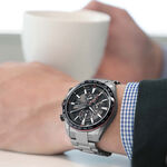 CITIZEN 星辰 鈦金屬 光動能電波萬年曆計時手錶 AT8189-61E, , large