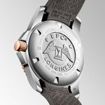 LONGINES 浪琴 深海征服者浪鬼陶瓷潛水機械錶-灰x玫瑰金/41mm L37813789, , large