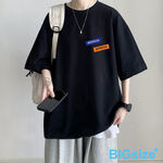 大尺碼-美式 印花棉T-黑/咖啡/淺灰-0201300, , large